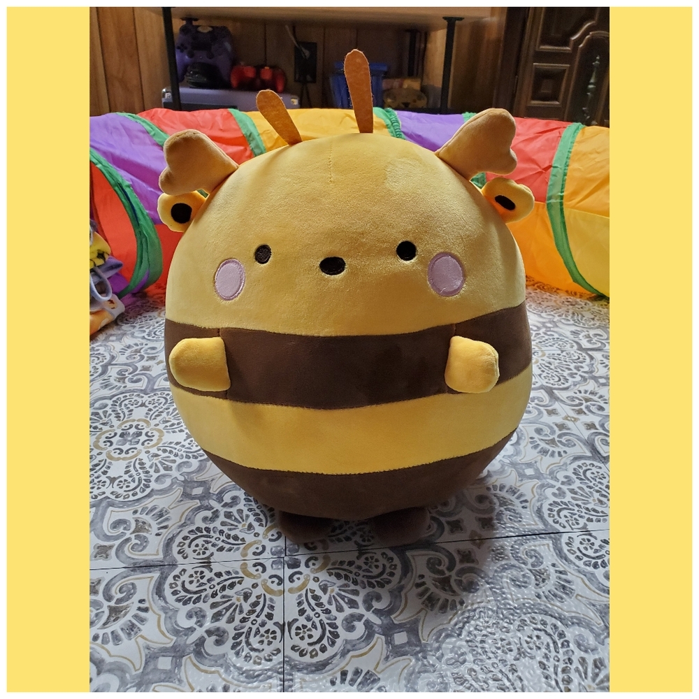 Yellow and Brown Stuffed Animal Bee Toy